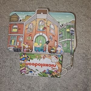 Nickelodeon Hey Arnold! Sunset Arms Boarding House Zip Around Wallet